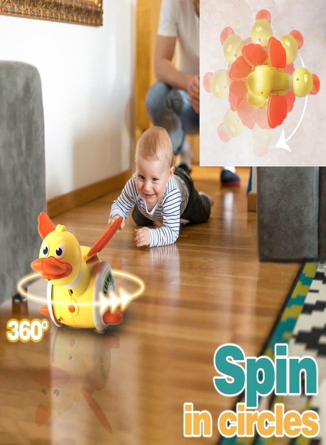 ON STORE Dancing Duck for Toddlers - Musical Light-Up Duck with Singing, Spinning & Waddling Actions - Educational Toy for Babies & Kids Ages 1-5 - Interactive Early Learning Toy with Music & Lights (YELLOW) - Image 2